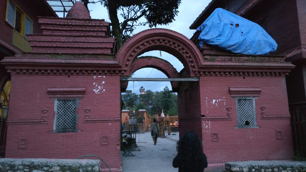 Budhanilkantha Temple Entrance Gate. Best Picnic Spots in Budhanilkantha Kathmandu.