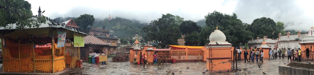 Best Picnic Spots in Budhanilkantha Kathmandu. Budhanilkantha Temple Compound panoramic view